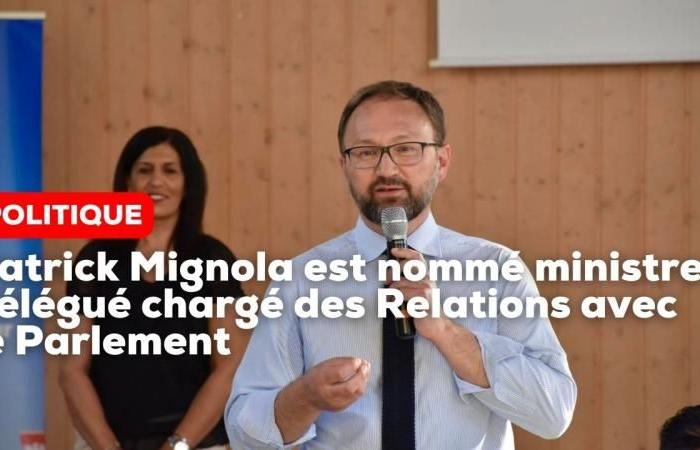 Patrick Mignola is appointed Minister Delegate in charge of Relations with Parliament to the Prime Minister, François Bayrou