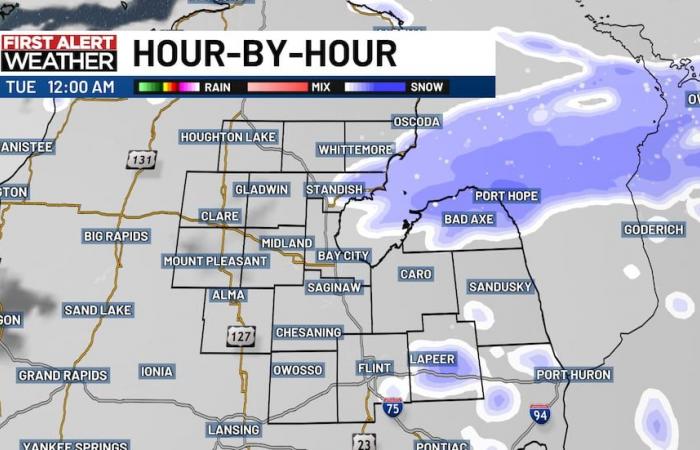 Monday snow brings travel delays by the evening