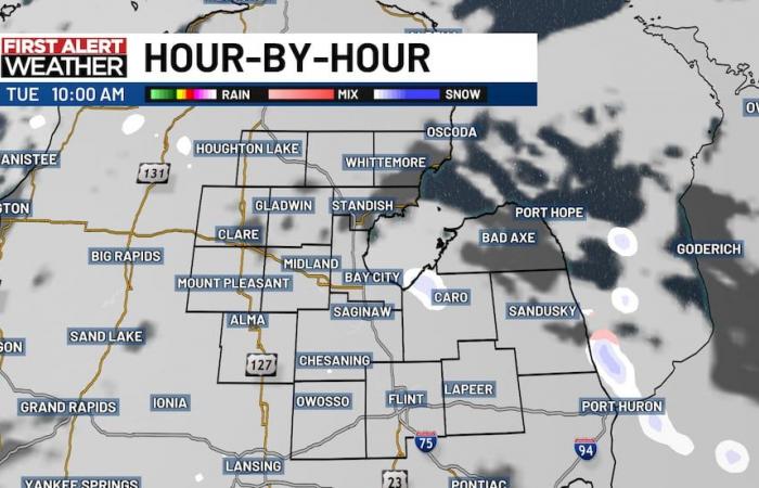 Monday snow brings travel delays by the evening