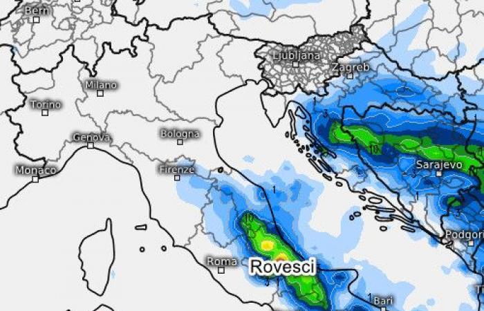 BAD WEATHER on the 24th and CHRISTMAS: the areas affected by SNOW