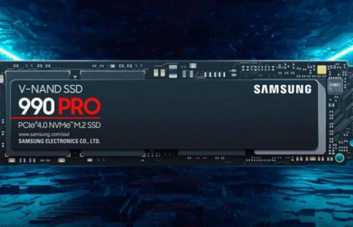 Samsung 990 Pro 1TB SSD for PC and PS5 at half price on Amazon (-50%)