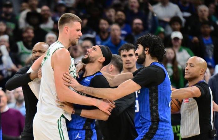 Tatum out with illness, Celtics blow lead in loss to Magic