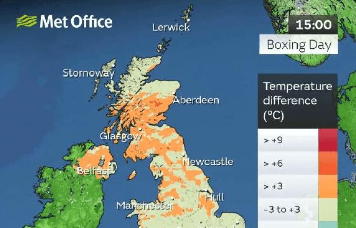 Met Office reveals its final verdict on a ‘White Christmas’ after hundreds of flights cancelled & ice warnings issued