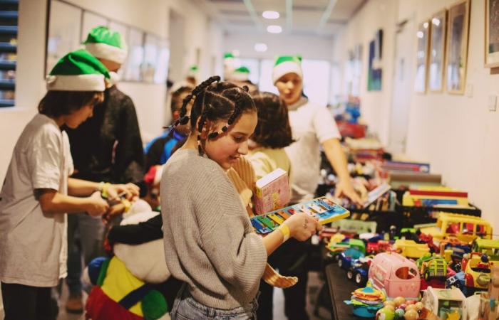 Rennes: a Christmas party for homeless children