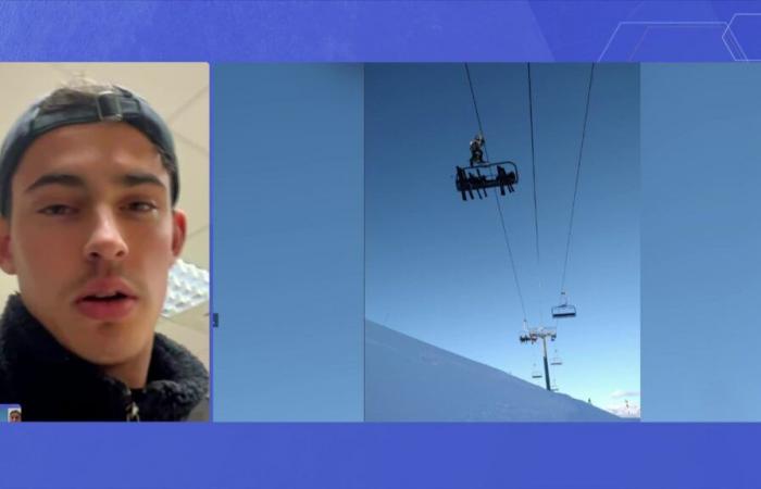 a skier stuck on a chairlift recounts his helicopter winch in the Hautes-Alpes