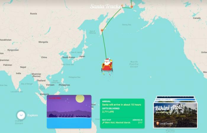 Follow Santa Claus live in 2024 with Google or Norad!