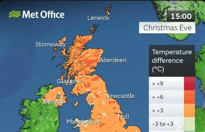 Met Office reveals its final verdict on a ‘White Christmas’ after hundreds of flights cancelled & ice warnings issued