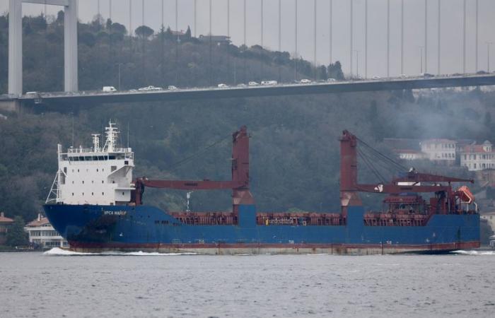 Russian cargo ship sinks in Mediterranean following explosion