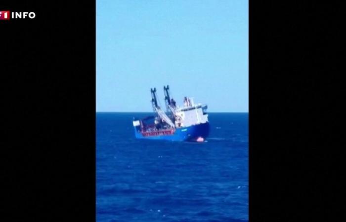 Russian cargo ship sinks in Mediterranean after explosion, two sailors missing