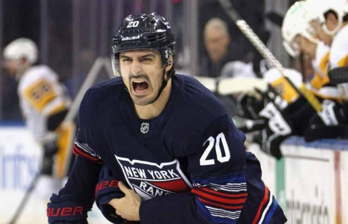 Without Kreider, 13th defeat in 17 games for the Rangers