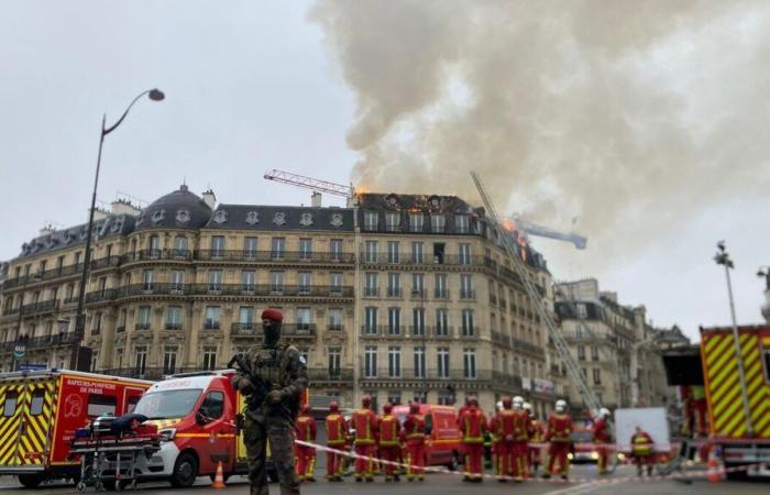 Paris: a fire breaks out in a building near Saint-Lazare station