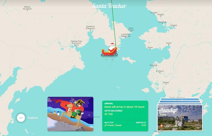 Follow Santa Claus live in 2024 with Google or Norad!