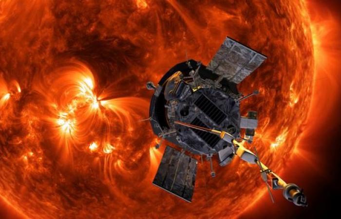 The “Parker” space probe, launched by NASA, came closest to the Sun, a little over 6 million kilometers away