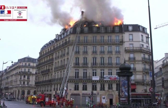 Paris: fire in a building near Saint-Lazare station, one lightly injured