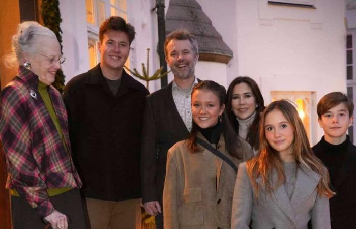 The Danish royal family shares their Christmas reunion with Queen Margrethe at Marselisborg Castle