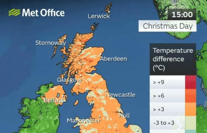 Met Office reveals its final verdict on a ‘White Christmas’ after hundreds of flights cancelled & ice warnings issued