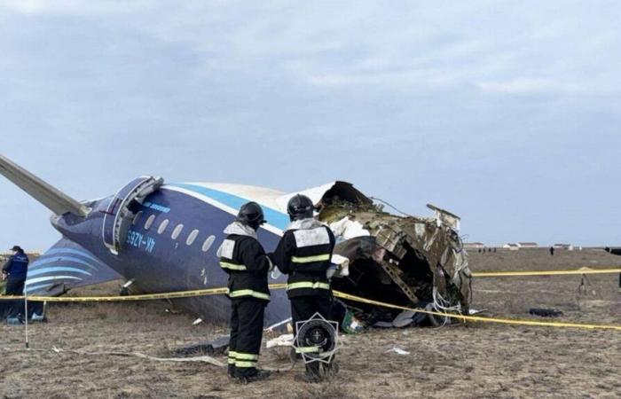 Azerbaijan Airlines plane crashes in Kazakhstan with 67 people on board, at least 32 survive