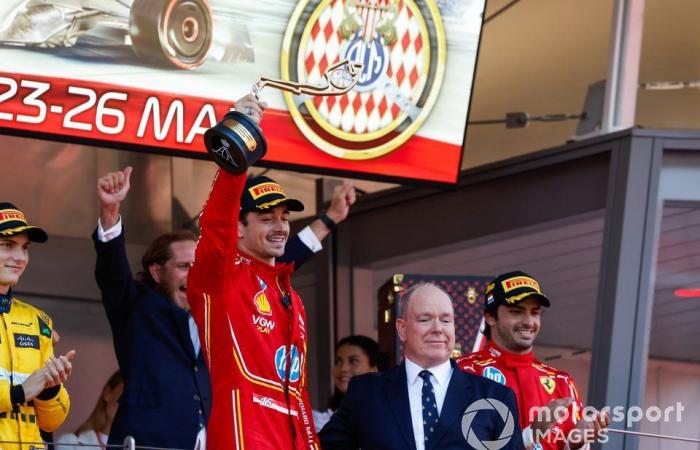 The trophies of the 2024 Formula 1 season