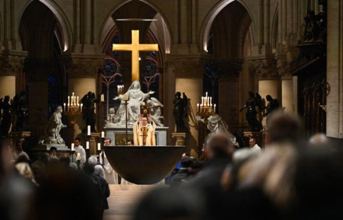 Notre-Dame de Paris celebrated Christmas for the first time since the fire