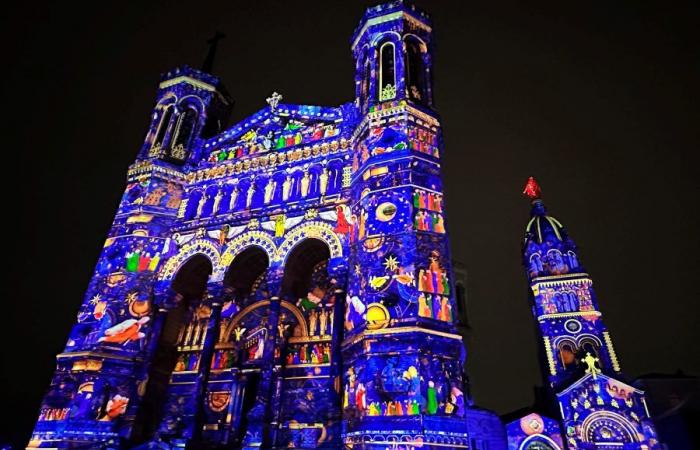 Lyon. The basilica of Fourvière in majesty, from Christmas until the New Year –