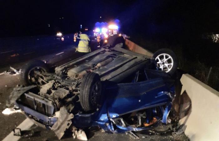 Woman, 35, dies in fiery highway crash on Christmas night