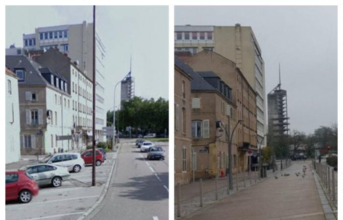 BEFORE/AFTER. In almost 15 years, these streets of Metz have become unrecognizable