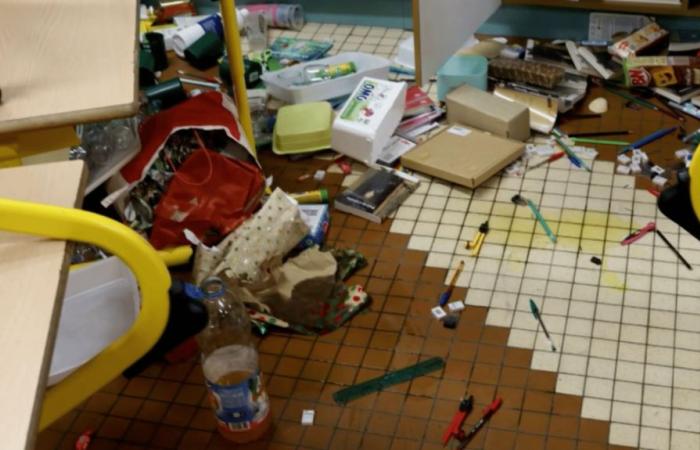 a Beauvais primary school ransacked