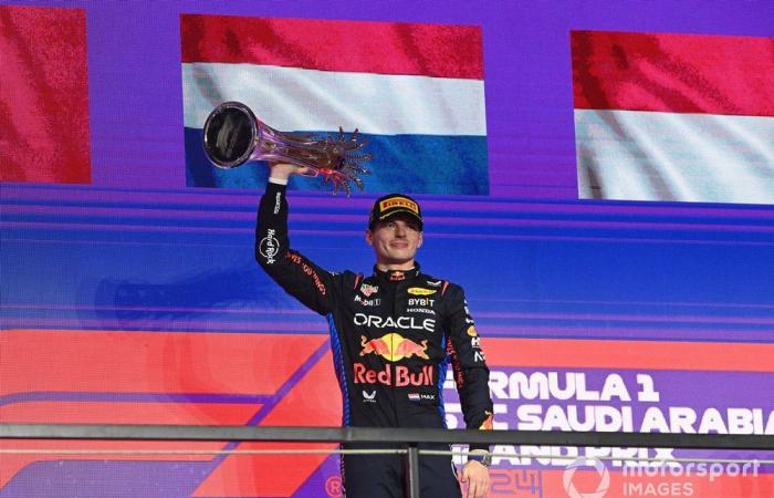 The trophies of the 2024 Formula 1 season