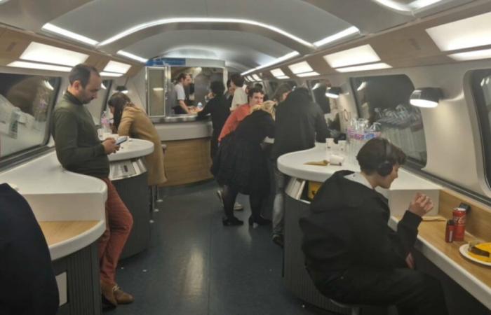 these Lyon-Paris TGV passengers spent Christmas Eve on a train