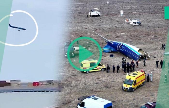 In Kazakhstan, an Azerbaijan Airlines plane crashes, 32 survivors out of 67 people on board