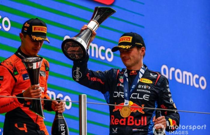 The trophies of the 2024 Formula 1 season