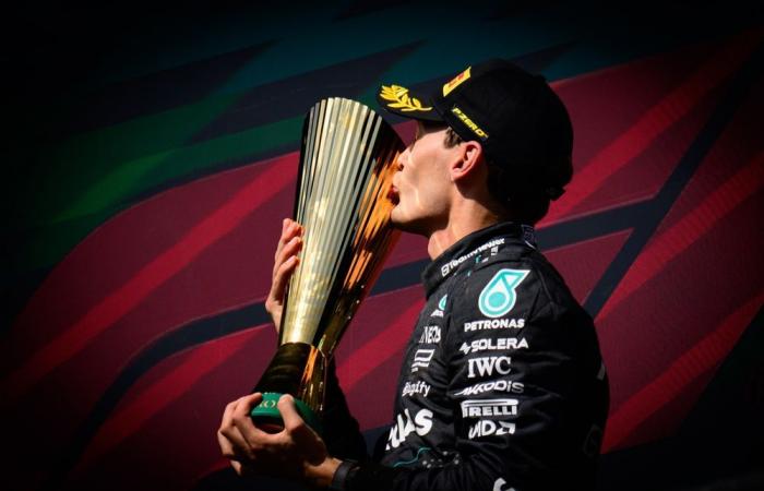 The trophies of the 2024 Formula 1 season