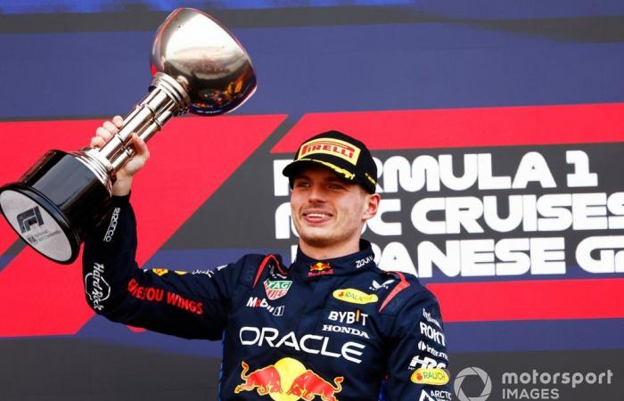 The trophies of the 2024 Formula 1 season