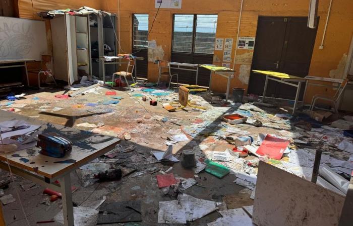 schools looted and vandalized in Cavani and Combani