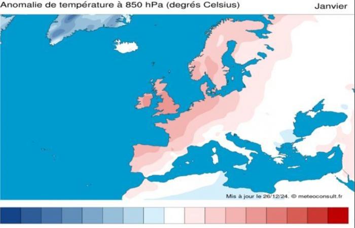 4-week weather trend: towards cooling in early January 2025