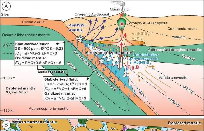 Scientists identify the mechanism by which gold reaches the Earth's surface!