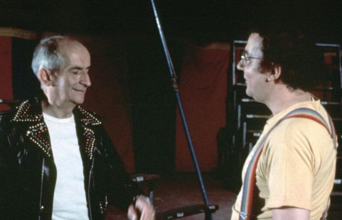 when Louis de Funès was amused by Coluche’s behavior on the set of L’Aile ou la Cuisse