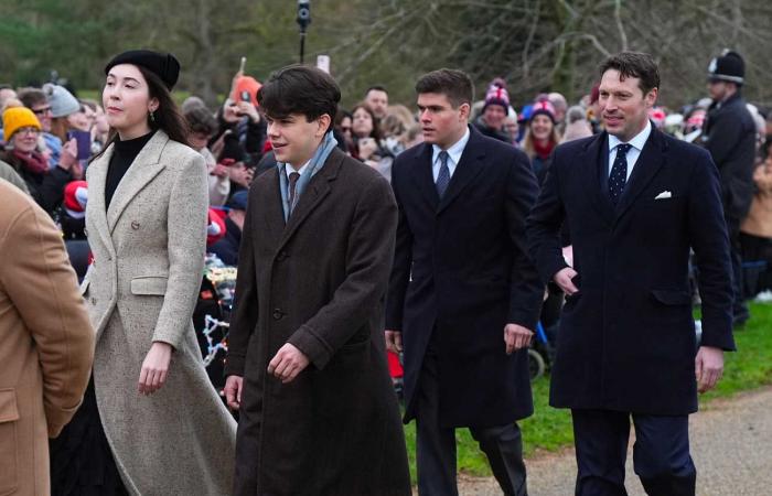 Princess Margaret's grandson presents girlfriend to King Charles III at Christmas service