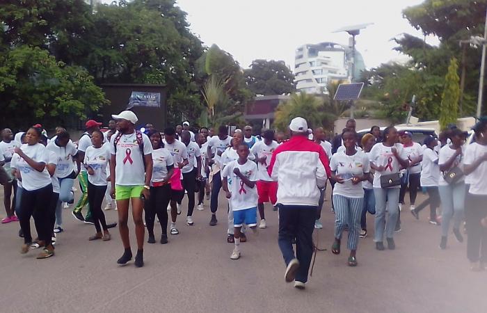 Red December: a march to protest the increase in new HIV/AIDS infections