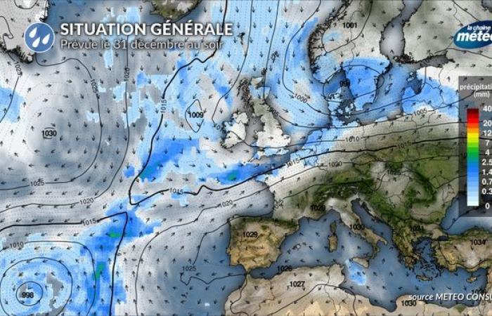 Return of the rain for New Year’s Eve