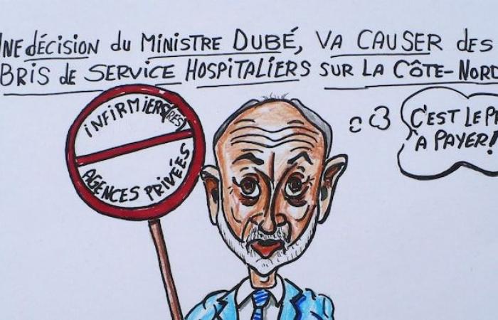 North coastal news under the microscope of cartoonist Gilles Létourneau