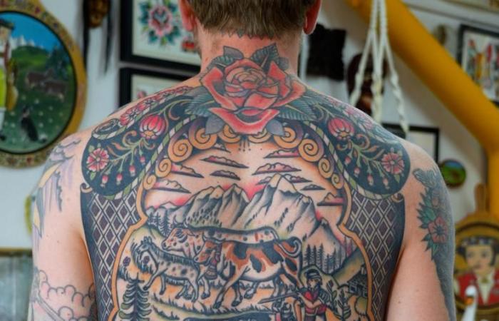 David Mottier, the tattoo artist of Swiss folklore