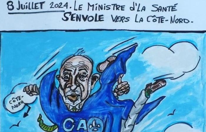 North coastal news under the microscope of cartoonist Gilles Létourneau