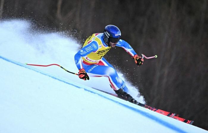 the French skier suffered a heavy fall during training