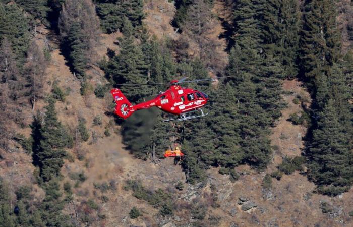 Cyprien Sarrazin victim of a heavy fall, before the descent from Bormio