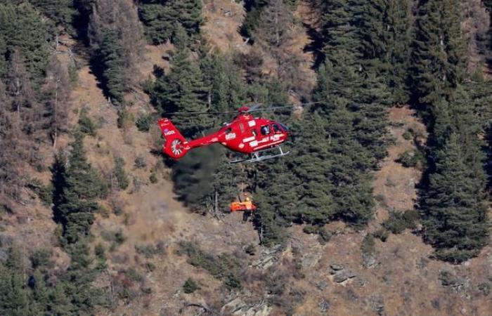 Cyprien Sarrazin victim of a heavy fall, before the descent from Bormio