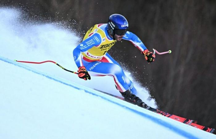 Cyprien Sarrazin victim of a violent fall during training for the Bormio descent