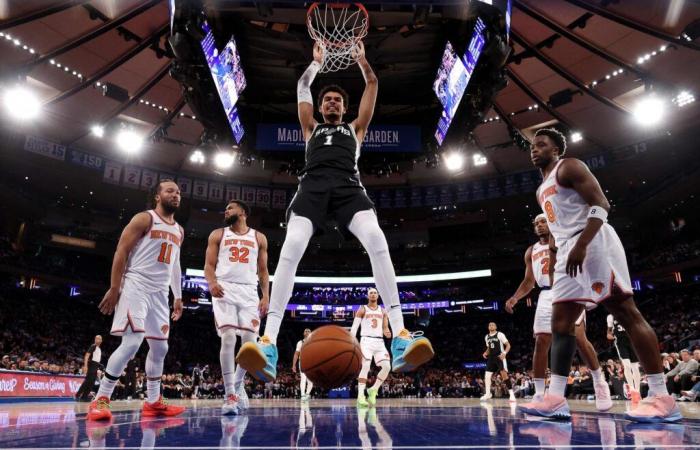 Victor Wembanyama shines at Madison Square Garden, despite San Antonio Spurs defeat