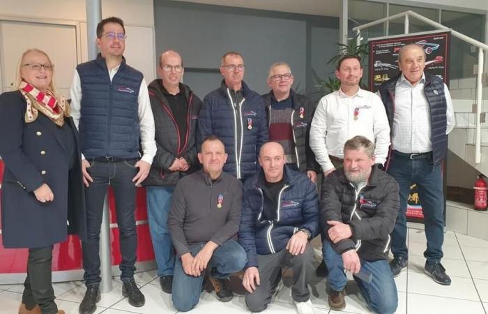 Seven employees were honored at Fiault, in Mayenne