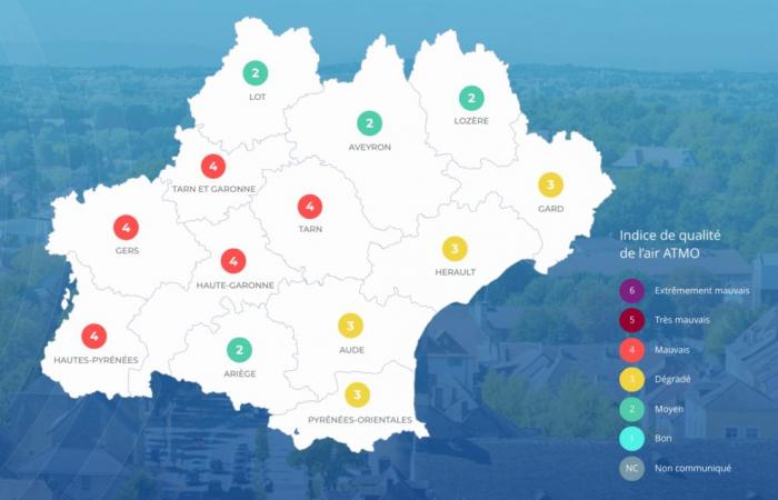 Occitanie: poor air quality in several departments